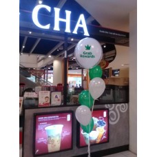 Helium Bubble balloon with custom sticker